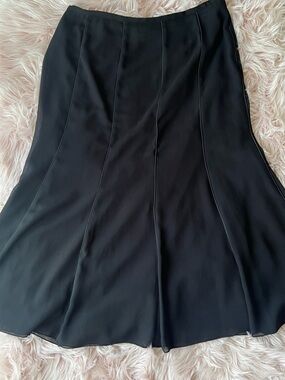 MSK Black A-Line Flared Skirt